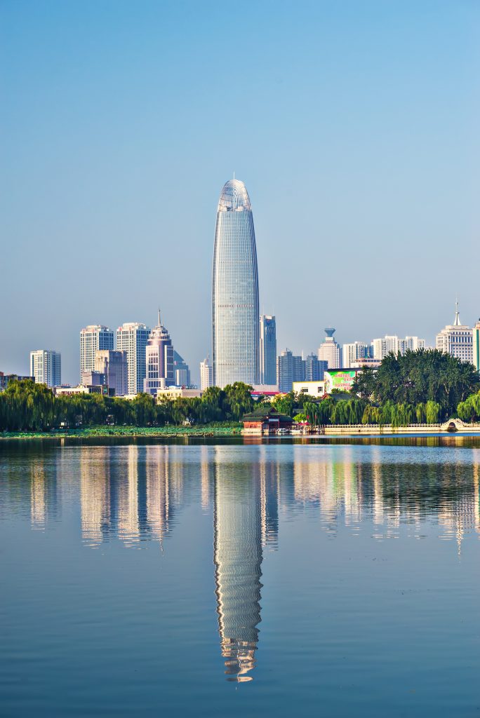 city view from lake